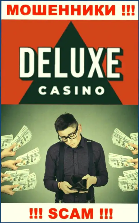 Если вдруг вас развели на финансовые средства в Deluxe-Casino Com, то пишите жалобу, Вам попробуют оказать помощь