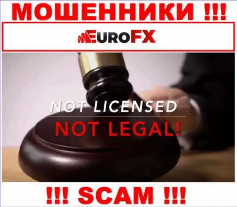 Данных о лицензии ЕвроФХ Трейд на их официальном веб-ресурсе не показано - это РАЗВОД !!!