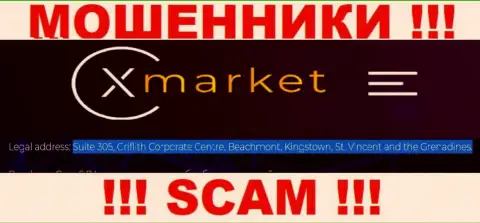 Зарегистрированы кидалы XMarket Vc в оффшоре  - St. Vincent and the Grenadines, будьте бдительны !!!