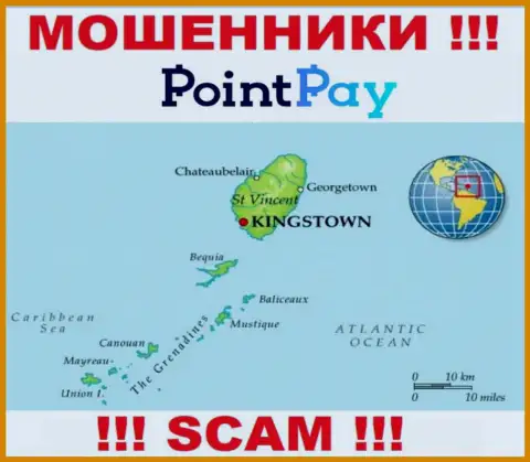 PointPay это мошенники, их адрес регистрации на территории Сент-Винсент и Гренадины