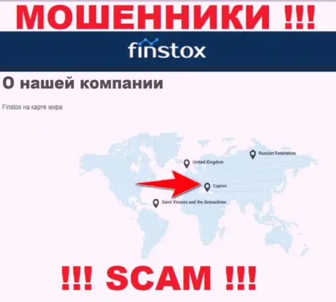 Финстокс - это интернет мошенники, их адрес регистрации на территории Cyprus