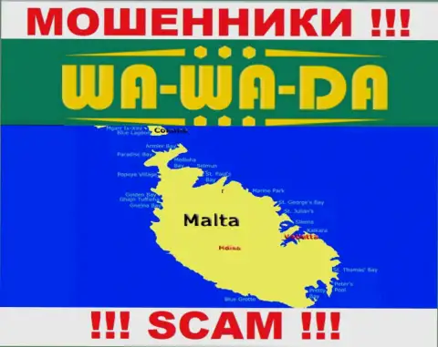 Мальта - именно здесь официально зарегистрирована организация Wa Wa Da