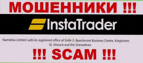 Будьте очень бдительны - компания Инста Трейдер спряталась в офшоре по адресу: Suite 3, ​Beachmont Business Centre, Kingstown, St. Vincent and the Grenadines и лохотронит клиентов