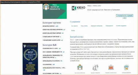 Статья про Форекс дилинговую организацию KIEXO предоставлена на сервисе Directory FinanceMagnates Com
