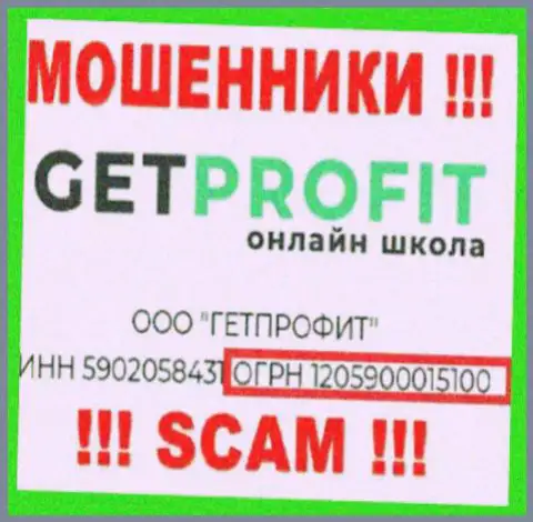 Гет Профит махинаторы интернет сети !!! Их номер регистрации: 1205900015100