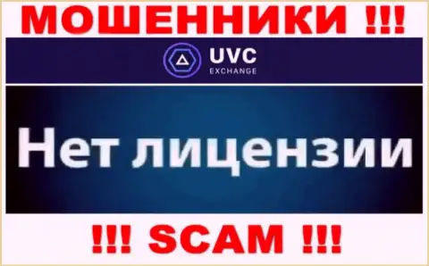 У мошенников UVCExchange Com на сайте не показан номер лицензии на осуществление деятельности компании !!! Будьте крайне внимательны
