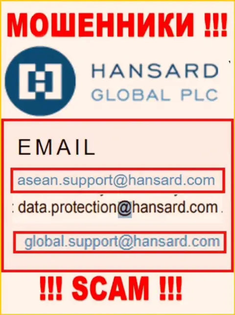 Е-майл разводил Hansard Com - информация с интернет-сервиса компании