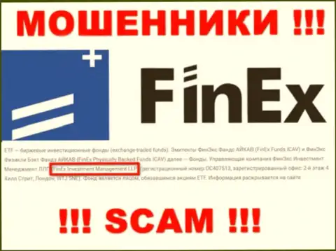 Юр лицо, управляющее internet-мошенниками ФинЕкс это ФинЭкс Инвестмент Менеджмент ЛЛП