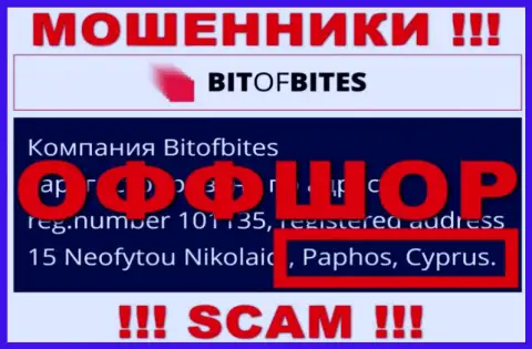 BitOfBites Com - это мошенники, их место регистрации на территории Cyprus