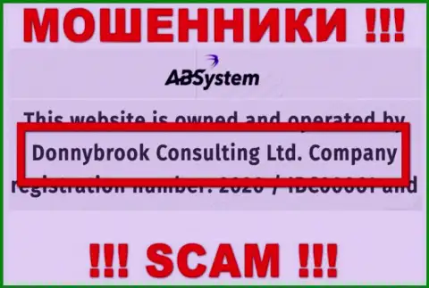 Данные об юр. лице ABSystem, ими оказалась контора Donnybrook Consulting Ltd