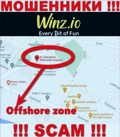 Winz имеют оффшорную регистрацию: Curaçao - будьте очень бдительны, кидалы