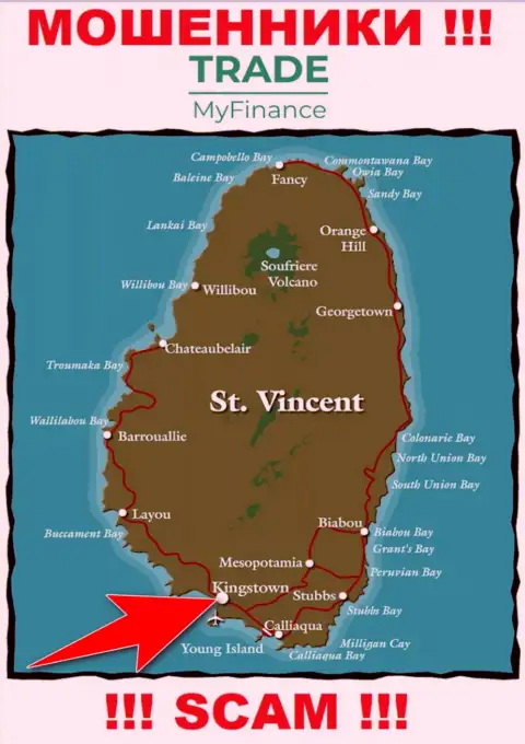 Юридическое место регистрации интернет ворюг TradeMyFinance Com - Kingstown, Saint Vincent and the Grenadines