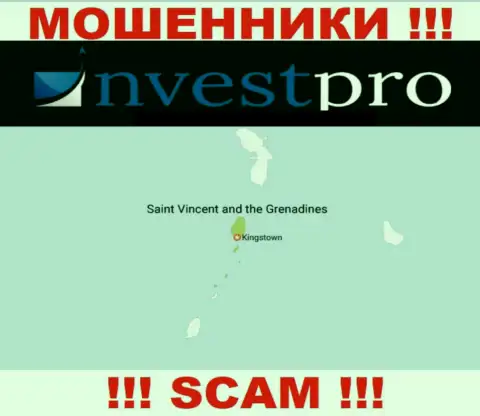Мошенники Nvest Pro зарегистрированы на территории - St. Vincent & the Grenadines
