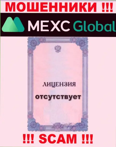 У ворюг MEXC Global Ltd на сайте не приведен номер лицензии на осуществление деятельности компании !!! Будьте очень внимательны