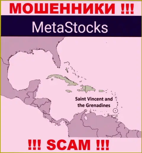 Из организации MetaStocks финансовые активы вывести невозможно, они имеют офшорную регистрацию - Kingstown, St. Vincent and the Grenadines