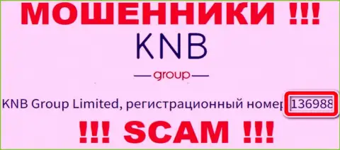 Присутствие рег. номера у KNB Group (136988) не делает указанную компанию добропорядочной