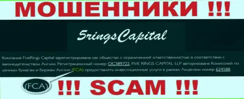 Не связывайтесь с компанией FiveRings Capital - прокручивают делишки под покровительством офшорного регулятора - FCA