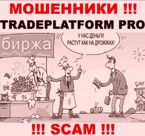 Прибыль с брокером Trade Platform Pro Вы не получите - не нужно вводить дополнительные финансовые активы