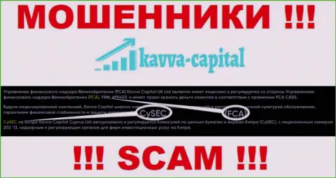 Financial Conduct Authority - дырявый регулирующий орган, будто бы курирующий работу Kavva-Capital Com