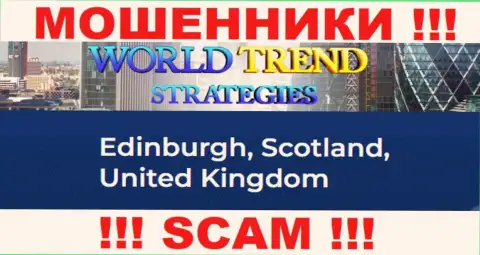 С компанией WorldTrendStrategies не спешите работать, т.к. их местонахождение в офшоре - Эдинбург, Шотландия, Соединенное Королевство