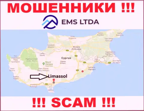 Обманщики EMSLTDA находятся на территории - Limassol, Cyprus
