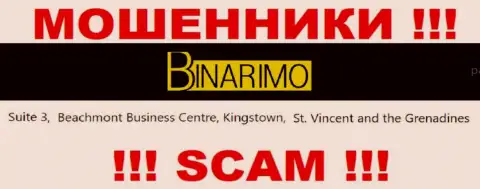 Binarimo - кидалы ! Пустили корни в оффшорной зоне по адресу Сьюит 3, Бичмонт Бизнес Центр, Кингстаун, Сент-Винсент и Гренадины и крадут финансовые вложения людей