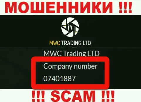 Будьте очень внимательны, наличие регистрационного номера у конторы MWC Trading LTD (07401887) может оказаться уловкой