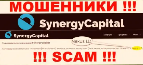 Юридическое лицо, владеющее internet-лохотронщиками Synergy Capital - это Nexus LLC