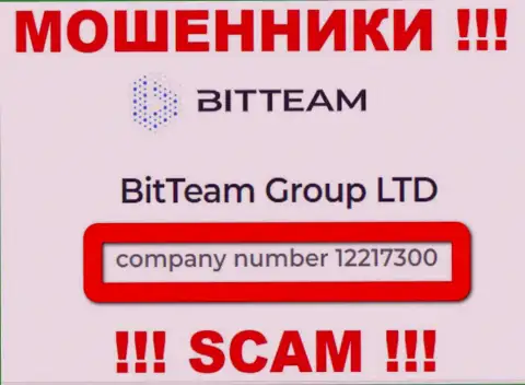 Будьте очень бдительны, присутствие регистрационного номера у компании BitTeam (12217300) может быть заманухой