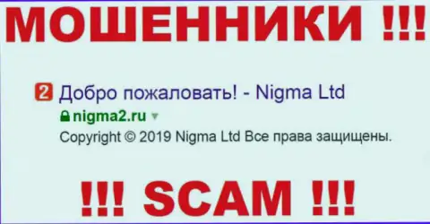 Nigma2 - это МОШЕННИК ! SCAM !!!